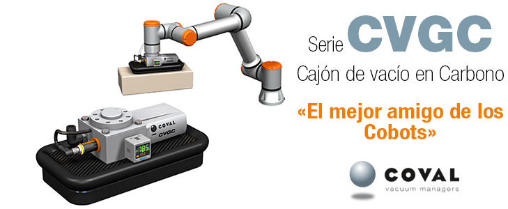 Cajón de vacío en carbono, Serie CVGC COVAL Cajón de vacío en carbono, Serie CVGC COVAL