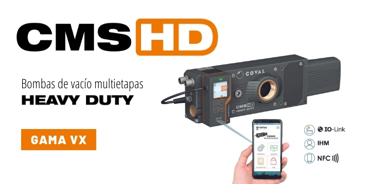 Bombas de vacío multietapa CMS HD VX con inteligencia añadida y funciones de comunicación