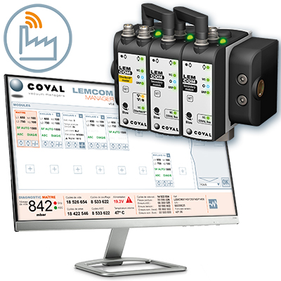 LEMCOM Manager de COVAL: la gestión de vacío simplificada