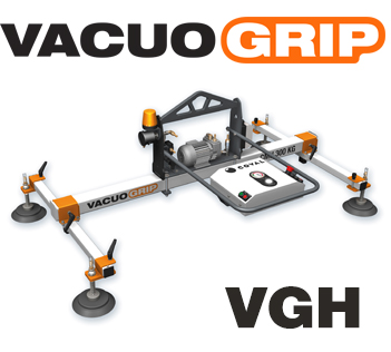 Manipulación por vacío de chapas planas, VACUOGRIP COVAL serie VGH - aparato elevador por vacío